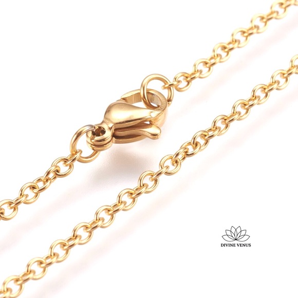 Angel Wing Necklace | Gold Plated Stainless Steel - Picture 8 of 9